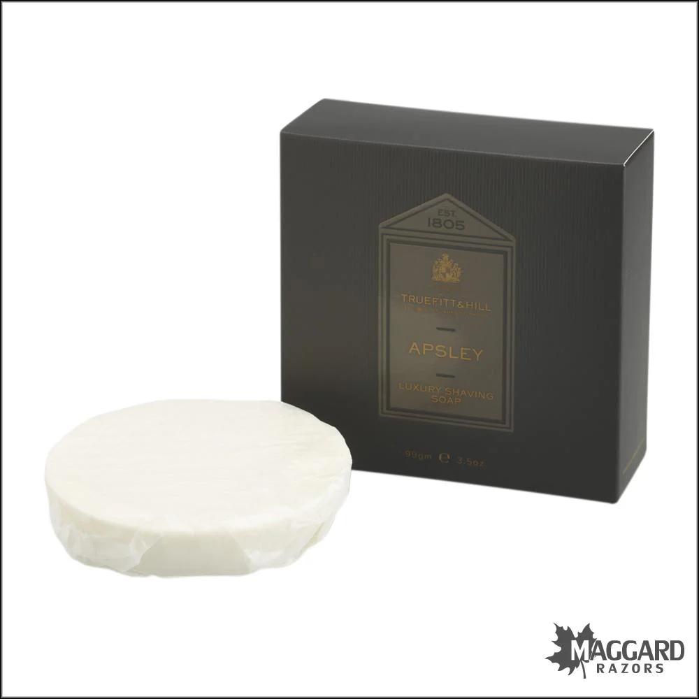 Truefitt and Hill Apsley Luxury Shaving Soap Refill for Wooden Bowl, 99g