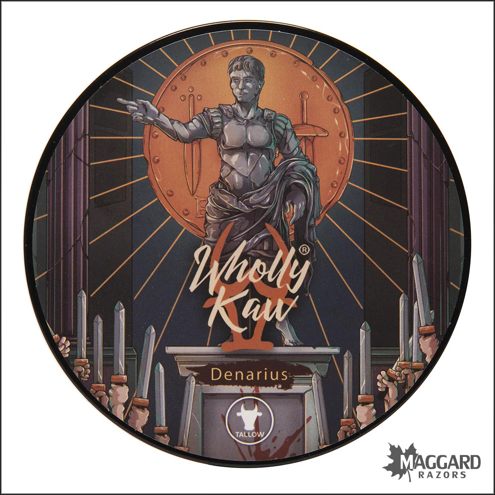 Wholly Kaw Denarius Artisan Shaving Soap, 4oz - Siero Base