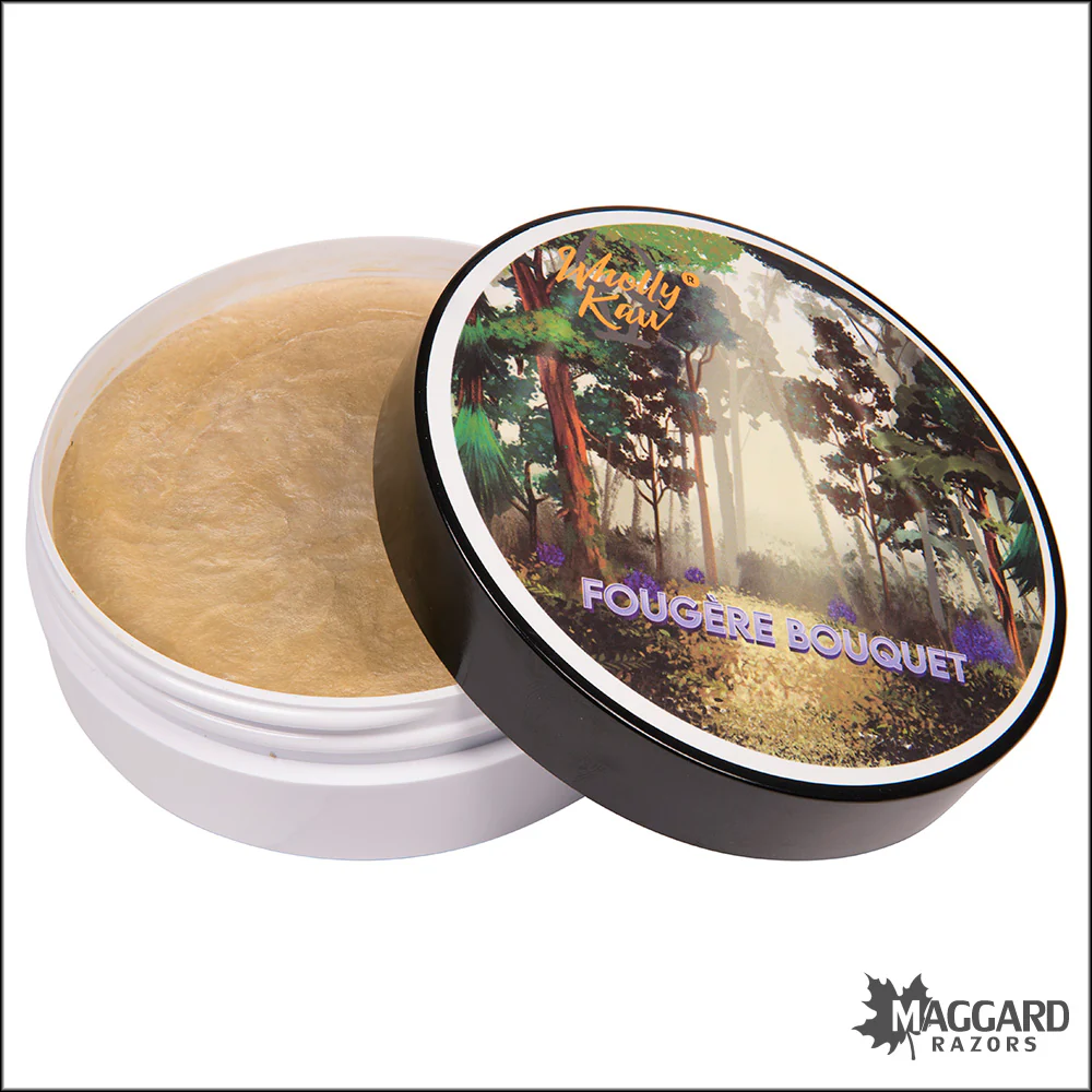 Wholly Kaw Fougère Bouquet Artisan Tallow Shaving Soap, 4oz - Image 2