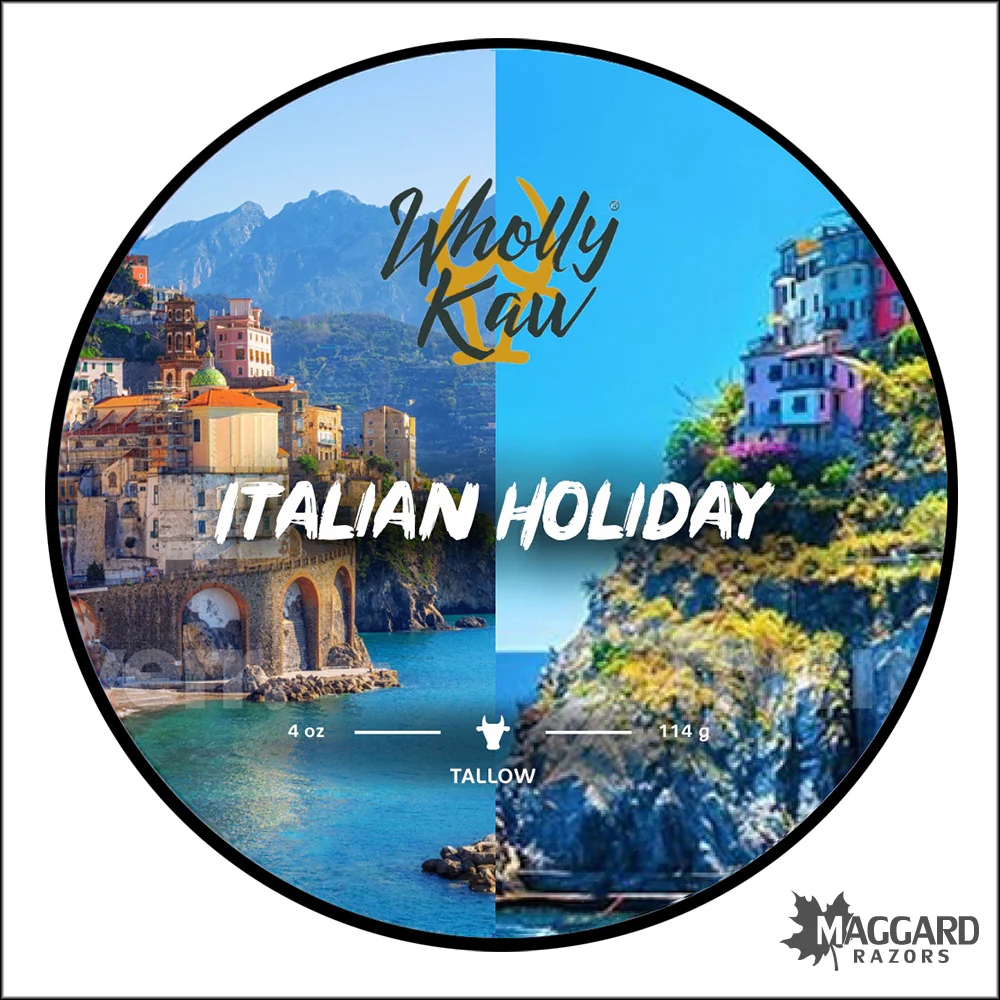 Wholly Kaw Italian Holiday Artisan Shaving Soap, 4oz - Bufala Base