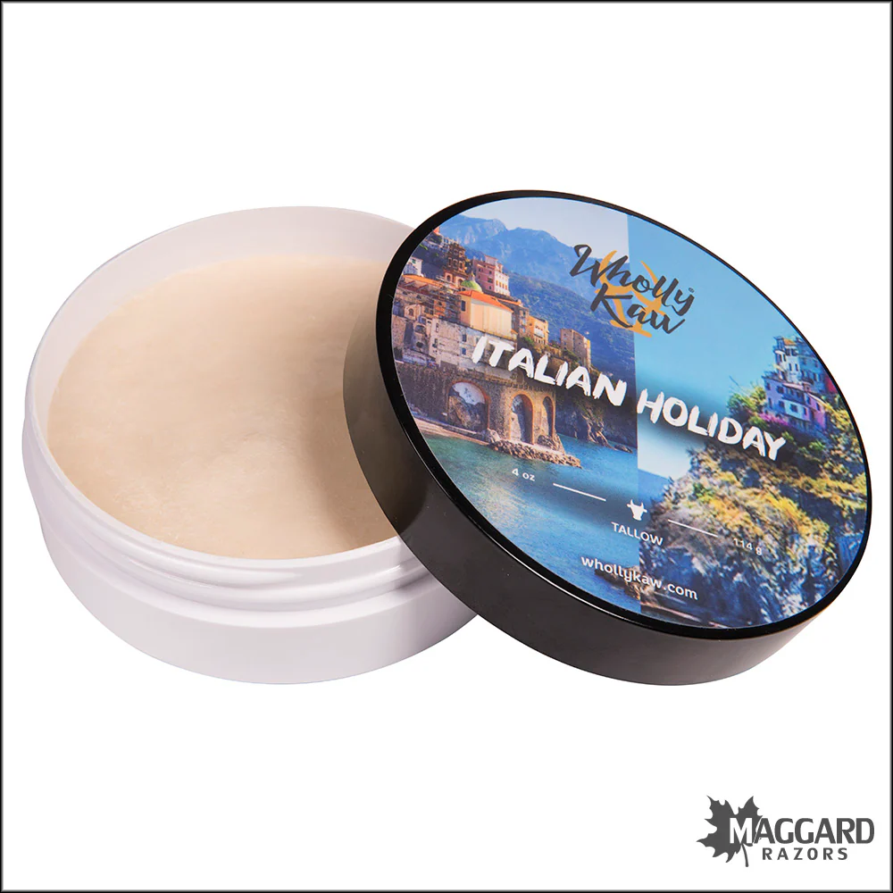 Wholly Kaw Italian Holiday Artisan Shaving Soap, 4oz - Bufala Base - Image 2