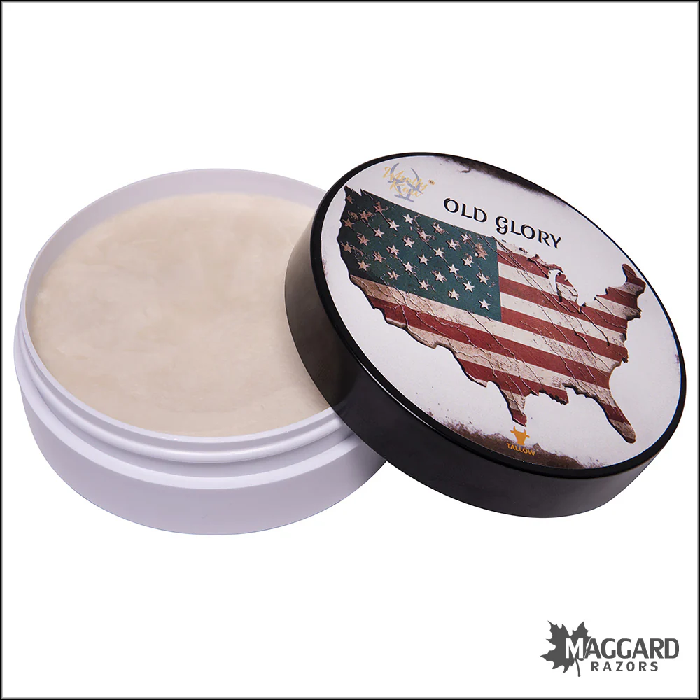 Wholly Kaw Old Glory Artisan Shaving Soap, 4oz - Crème Fraîche Base - Image 2