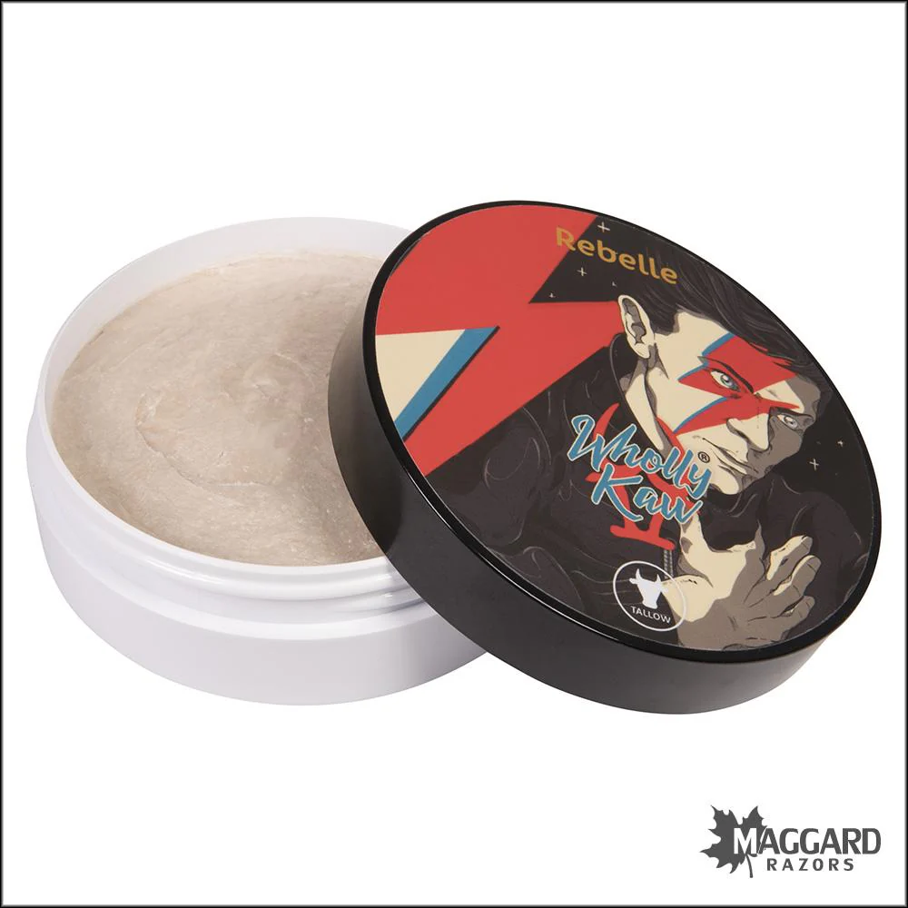 Wholly Kaw Rebelle Artisan Shaving Soap, 4oz - Siero Base - Image 2