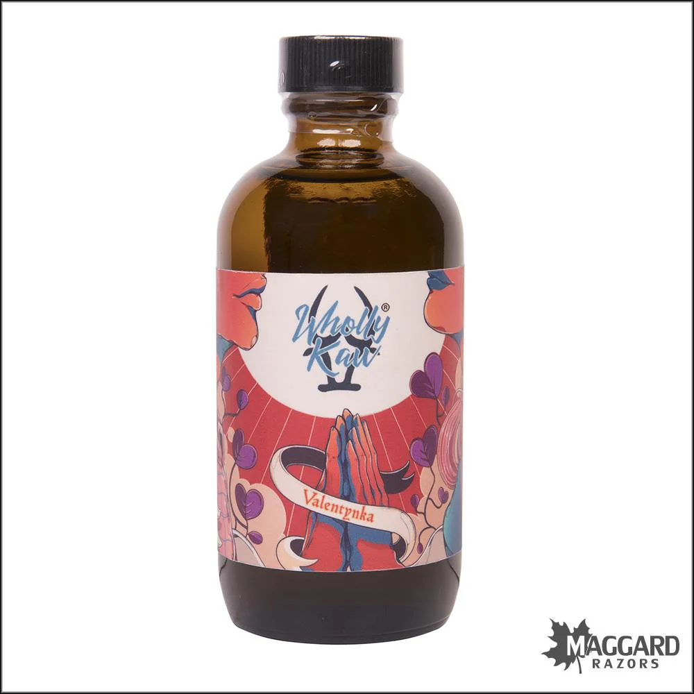 Wholly Kaw Valentynka Artisan Aftershave Splash, 4oz - Seasonal Release