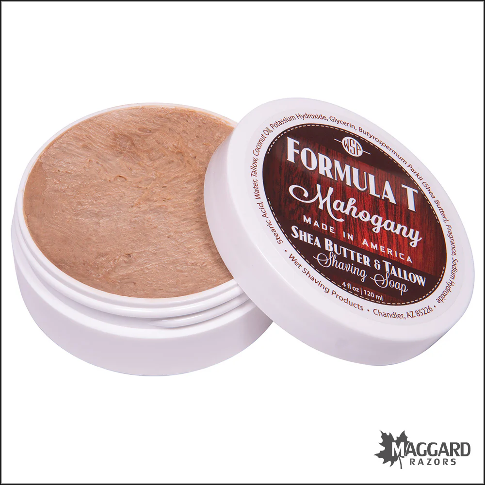 WSP Mahogany Formula T Tallow Shaving Soap, 4oz - Image 2