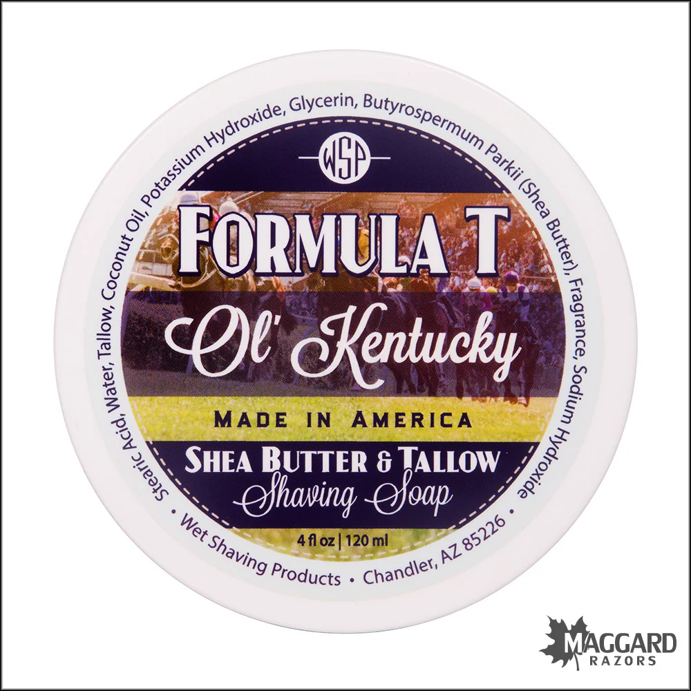 WSP Ol' Kentucky Formula T Tallow Shaving Soap, 4oz