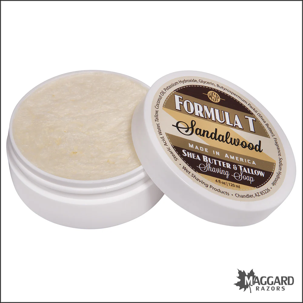 WSP Sandalwood Formula T Tallow Shaving Soap, 4oz - Image 2