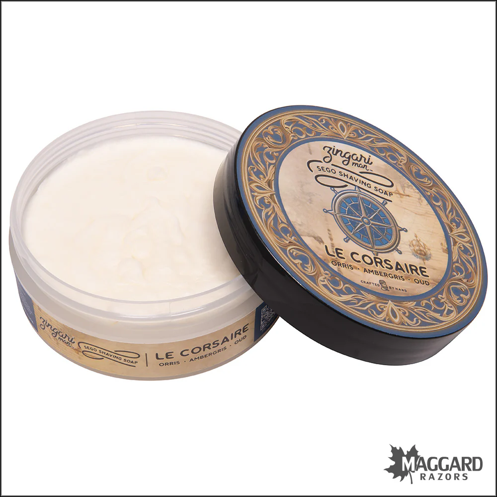 Zingari Man Le Corsaire Artisan Shaving Soap, 5oz - Sego Base - Image 2