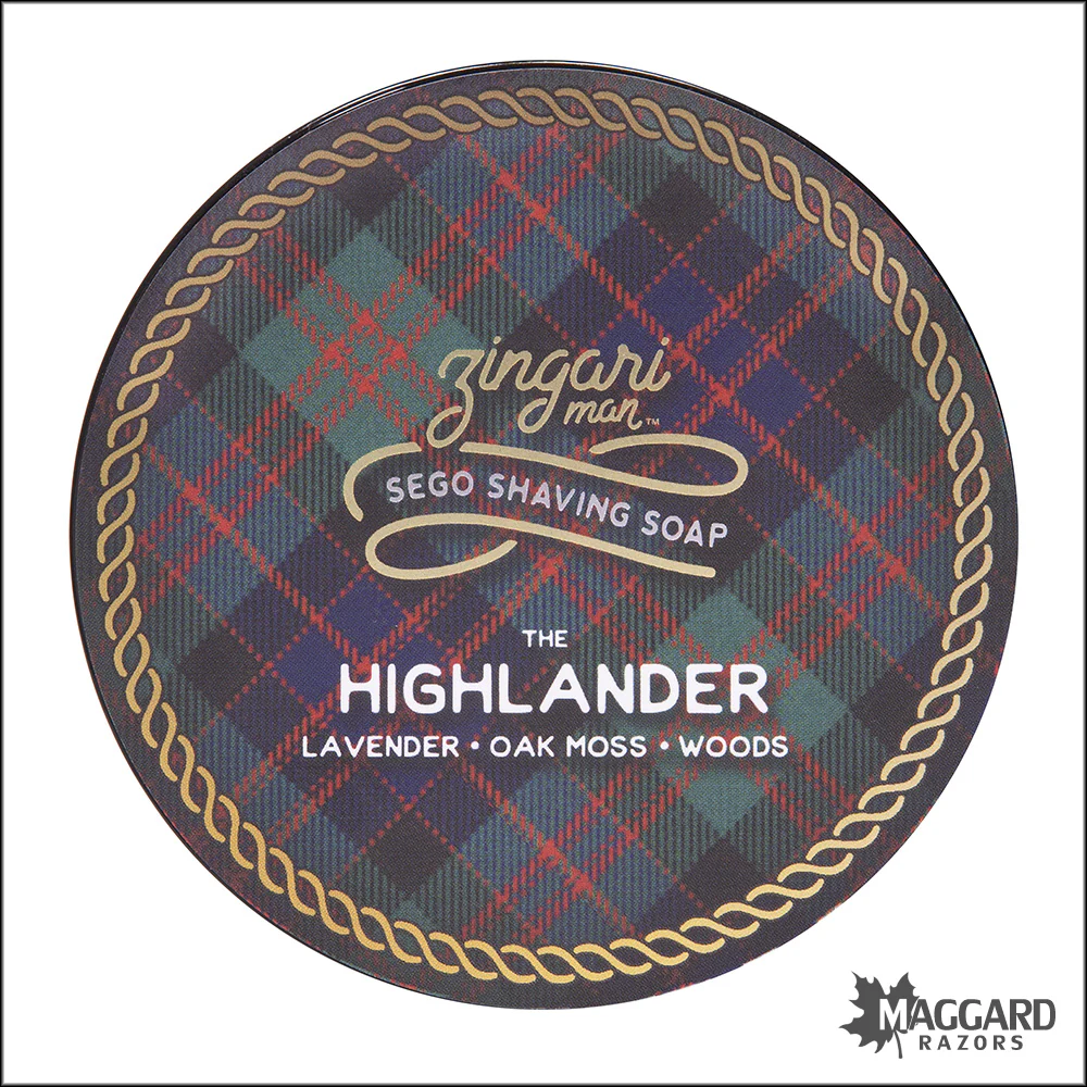 Zingari Man The Highlander Artisan Shaving Soap, 5oz - Sego Base