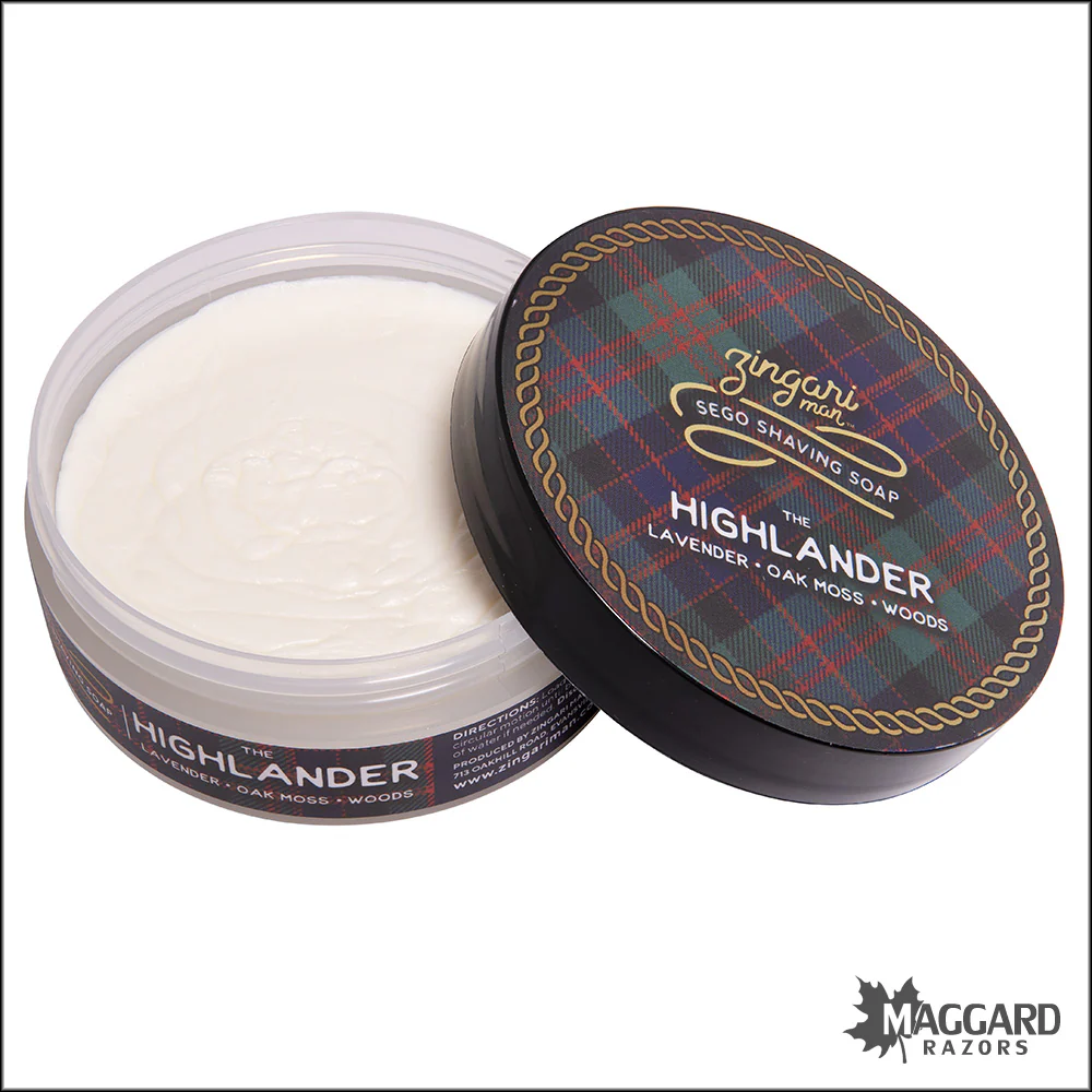 Zingari Man The Highlander Artisan Shaving Soap, 5oz - Sego Base - Image 2